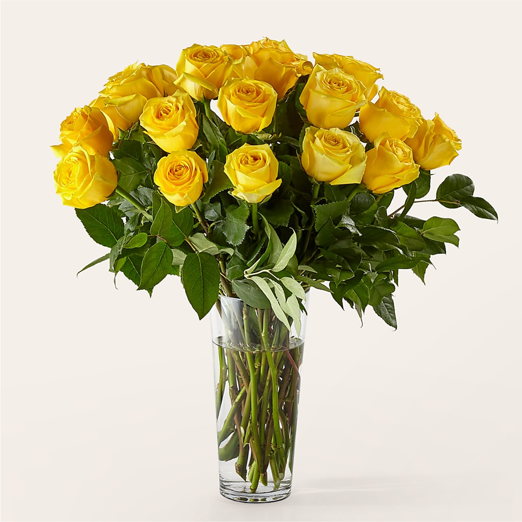 Long Stem Yellow Rose Bouquet – Fleuriste Ampleman Florist Enr, Chateauguay PQ