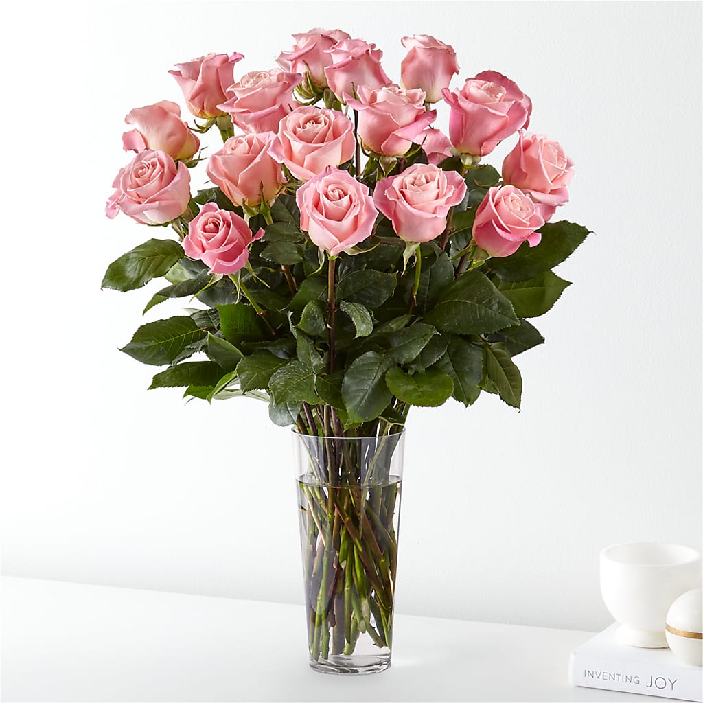 Long Stem Pink Rose Bouquet – Fleuriste Ampleman Florist Enr, Chateauguay PQ