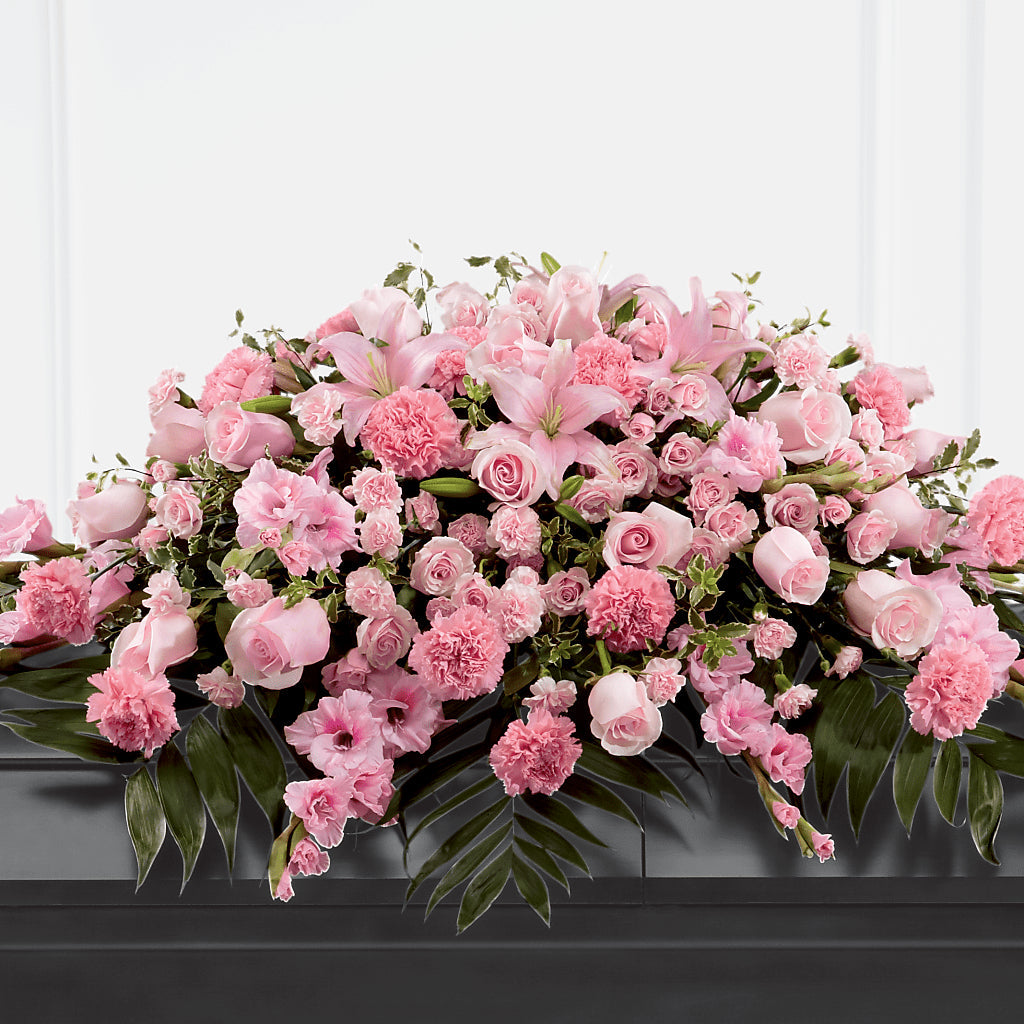 Garden of Comfort Casket Spray (Standard) – Fleuriste Ampleman Florist Enr, Chateauguay PQ