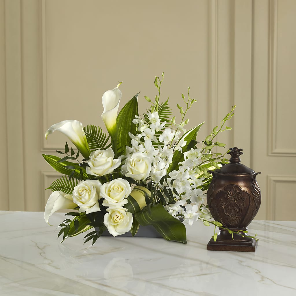 At Peace Arrangement – Fleuriste Ampleman Florist Enr, Chateauguay PQ