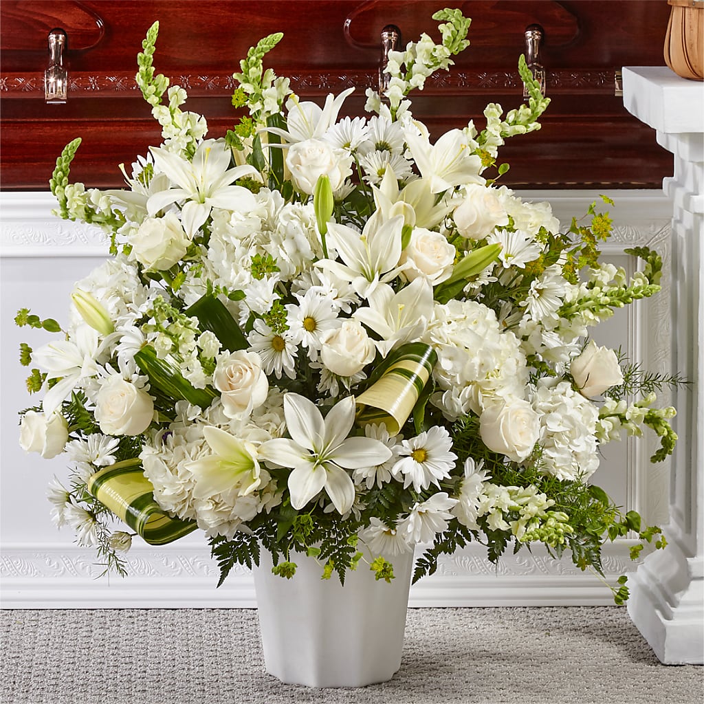 Thoughts of Tranquility Floor Basket – Fleuriste Ampleman Florist Enr, Chateauguay PQ