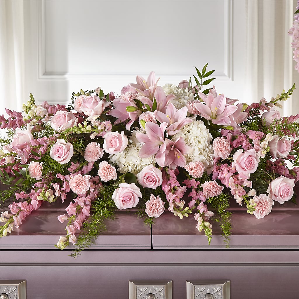 Life & Remembrance Casket Spray – Fleuriste Ampleman Florist Enr, Chateauguay PQ