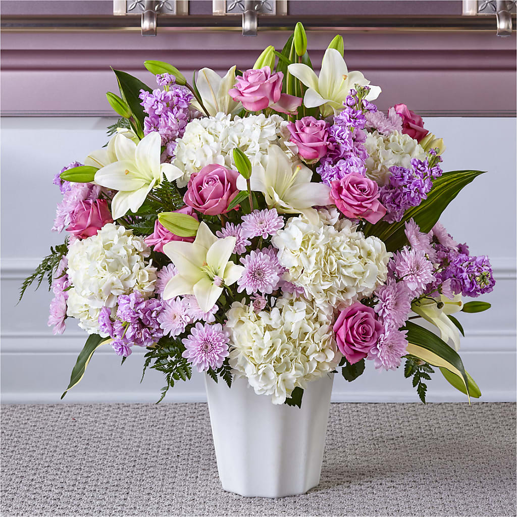 Heaven Sent Floor Basket – Fleuriste Ampleman Florist Enr, Chateauguay PQ