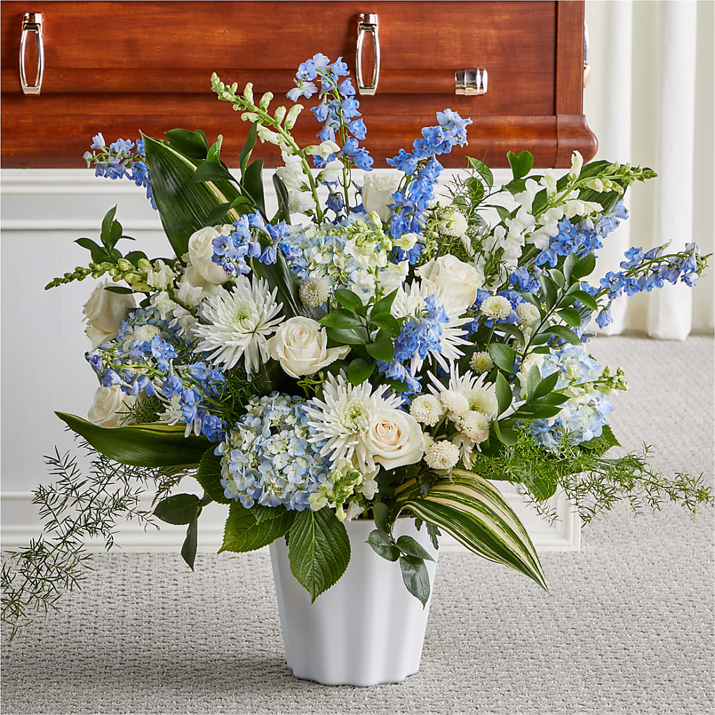 Everlasting Memories Floor Basket – Fleuriste Ampleman Florist Enr, Chateauguay PQ