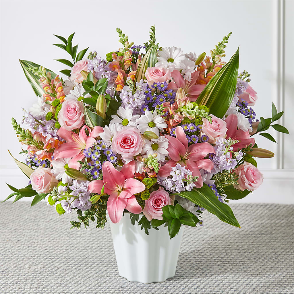 Abundant Compassion Floor Basket – Fleuriste Ampleman Florist Enr, Chateauguay PQ