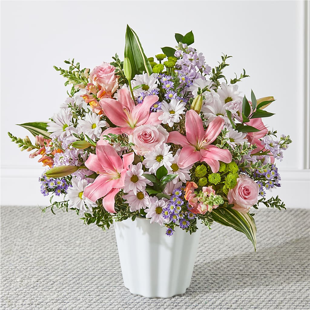 Abundant Compassion Floor Basket – Fleuriste Ampleman Florist Enr, Chateauguay PQ