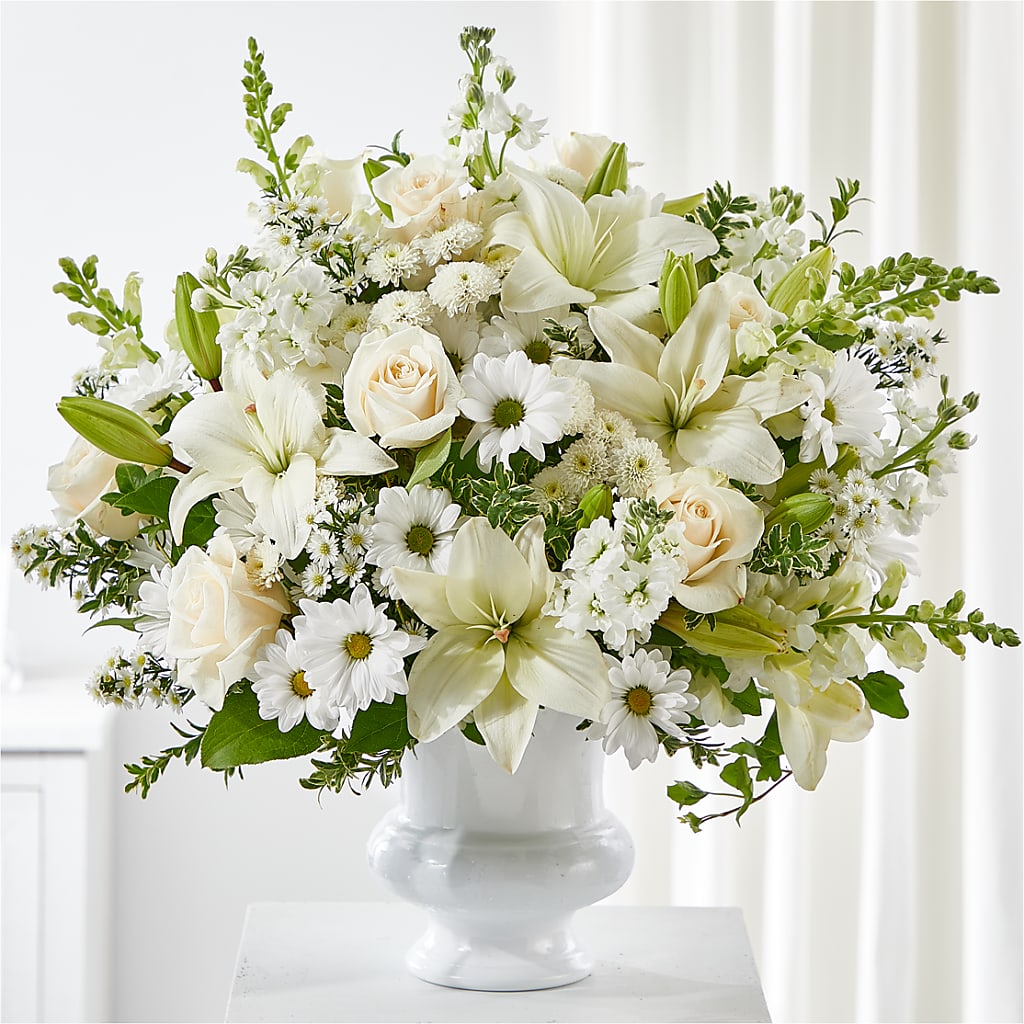 Uplifting Urn Arrangement – Fleuriste Ampleman Florist Enr, Chateauguay PQ