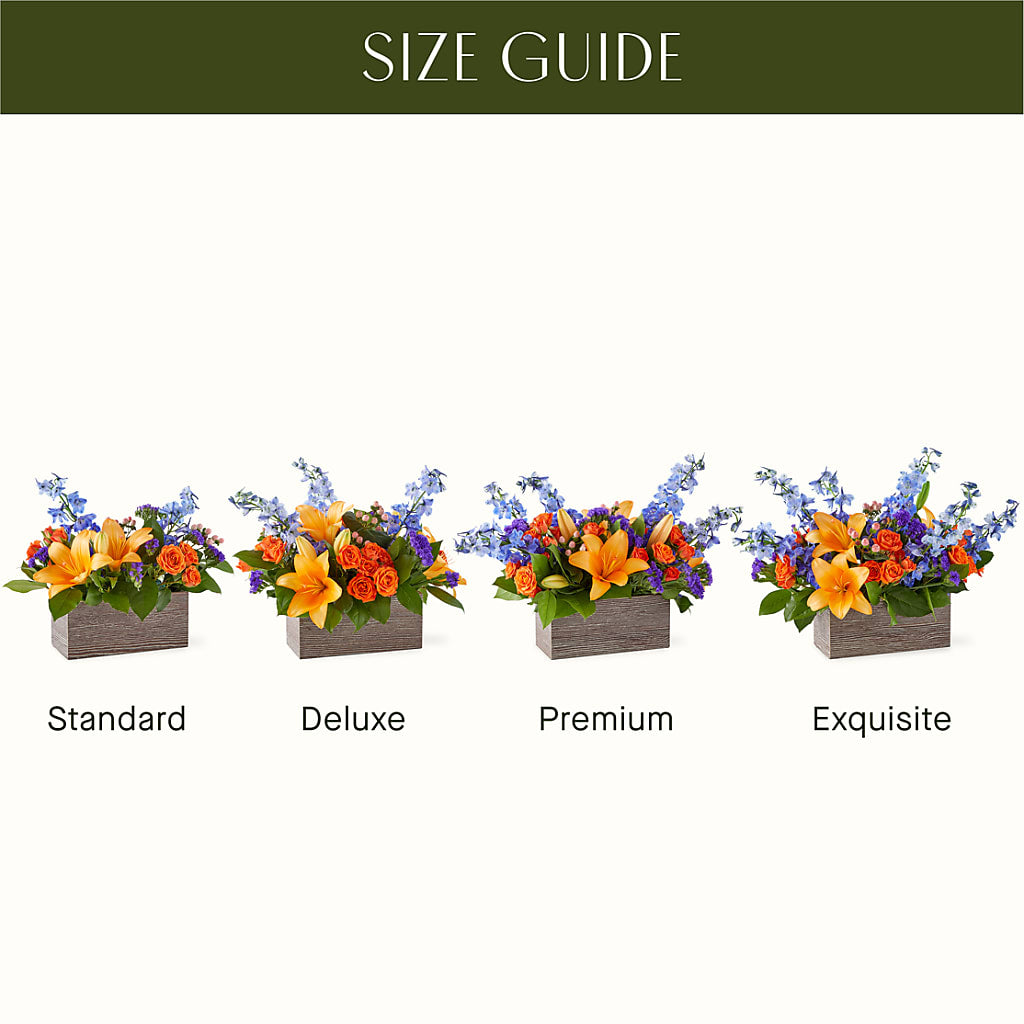 Radiant Citrus Box Bouquet –  Fleuriste Ampleman Florist Enr, Chateauguay PQ