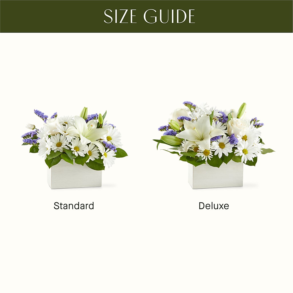 Beyond Blue Box Bouquet –  Fleuriste Ampleman Florist Enr, Chateauguay PQ