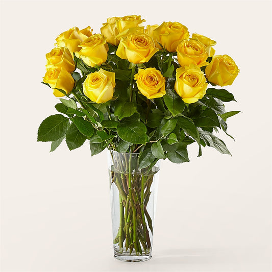 Long Stem Yellow Rose Bouquet –  Fleuriste Ampleman Florist Enr, Chateauguay PQ