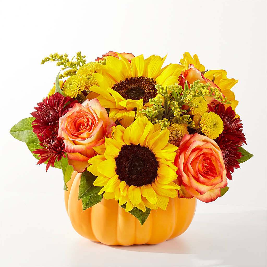 Golden Gourd Pumpkin Bouquet –  Fleuriste Ampleman Florist Enr, Chateauguay PQ