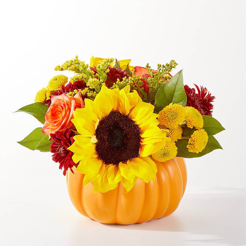 Golden Gourd Pumpkin Bouquet –  Fleuriste Ampleman Florist Enr, Chateauguay PQ