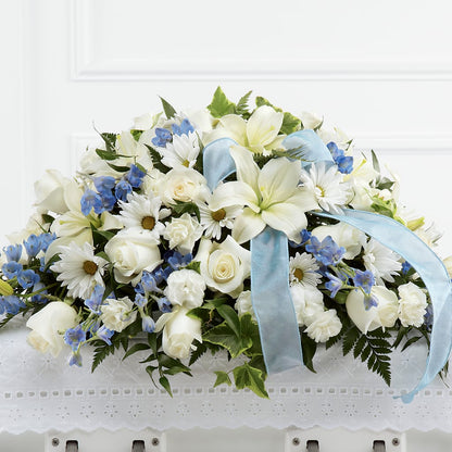 Tender Treasure Casket Spray –  Fleuriste Ampleman Florist Enr, Chateauguay PQ